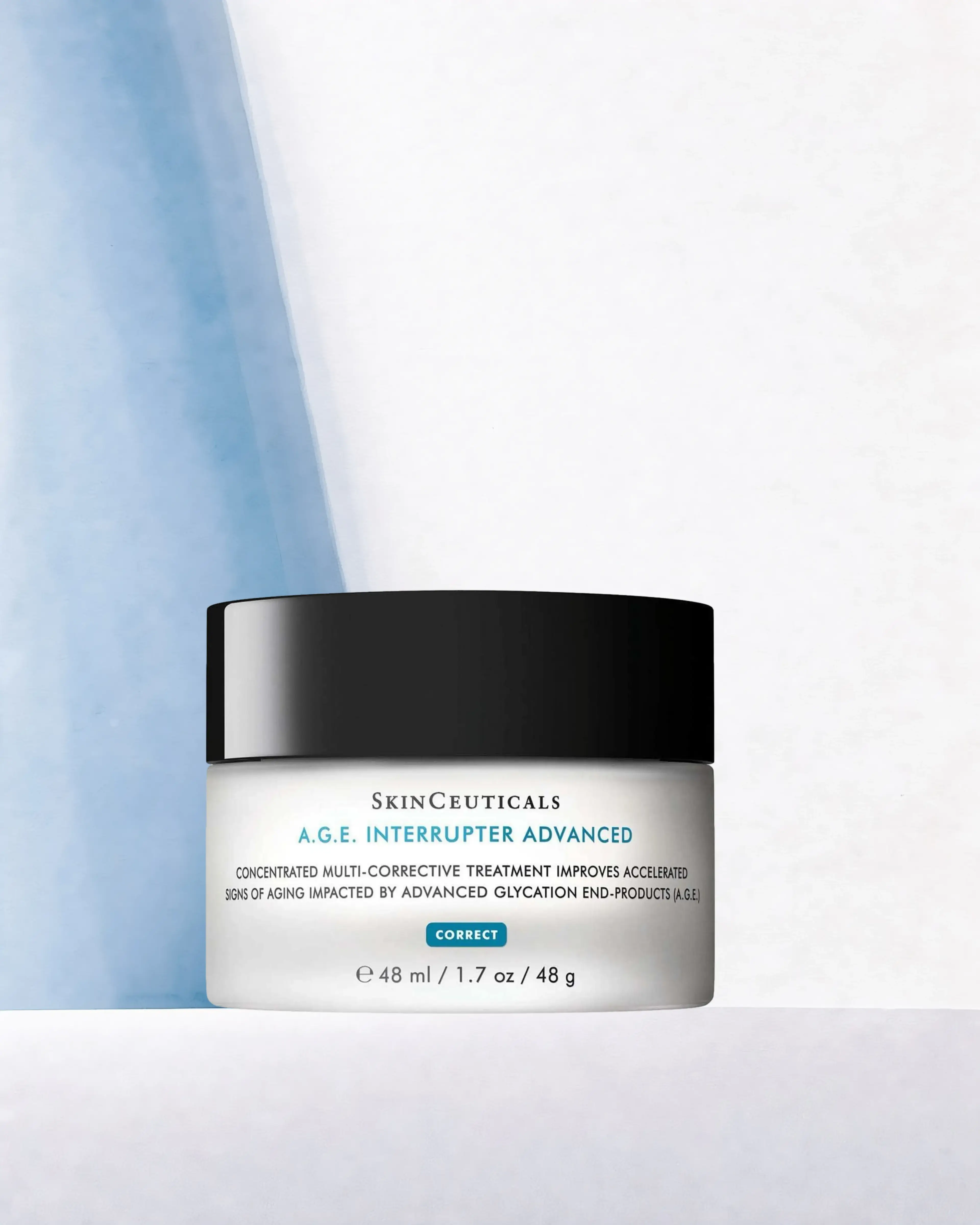 Crème anti-âge A.G.E. Interrupter Advanced, SKINCEUTICALS : soin cosméceutique, sélection Atelier Med au Québec.