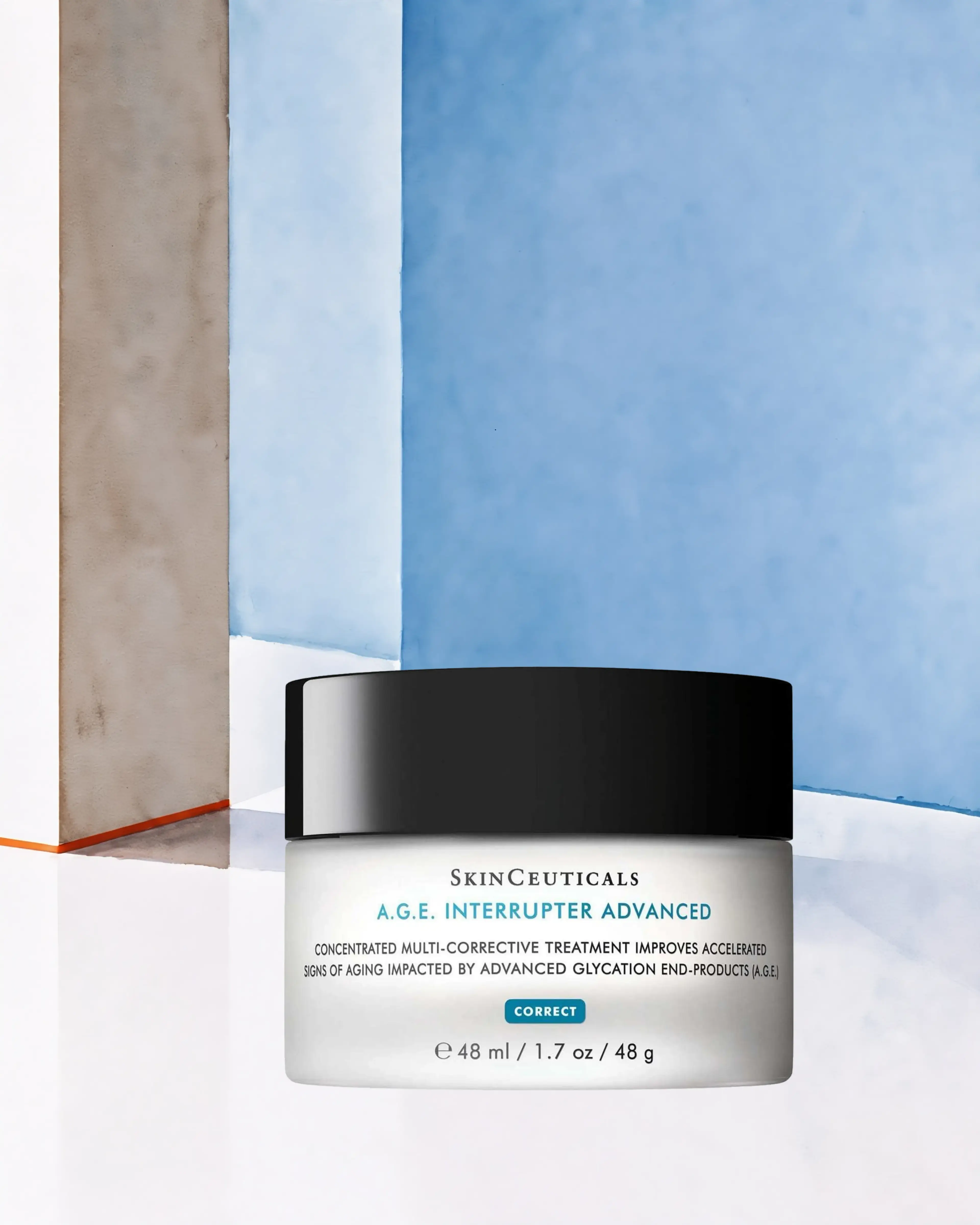 Crème anti-âge A.G.E. Interrupter Advanced, SKINCEUTICALS : soin cosméceutique, sélection Atelier Med au Québec.