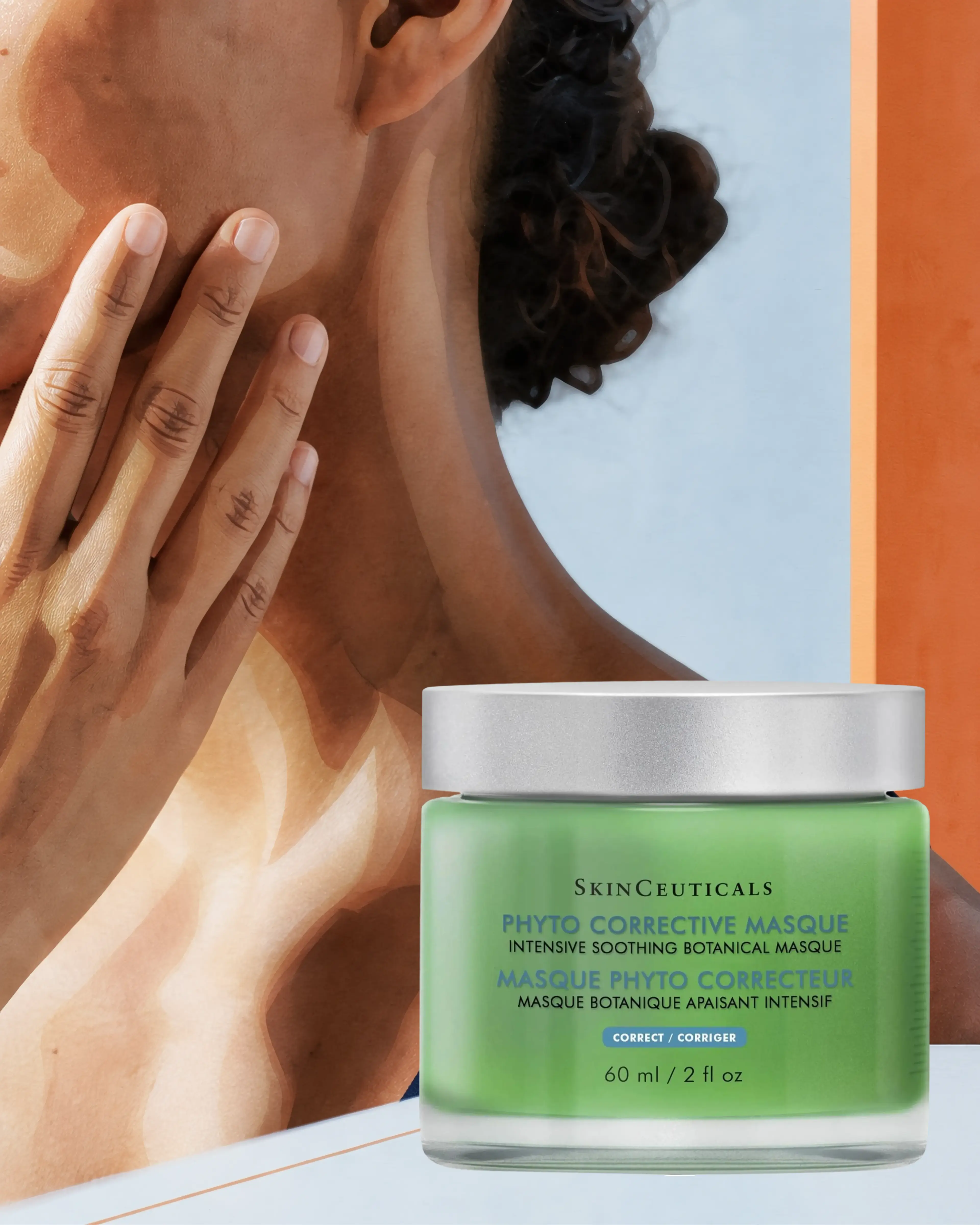 PHYTO CORRECTIVE MASQUE Masque calmant pour le visage, SKINCEUTICALS : soin cosméceutique, sélection Atelier Med au Québec.