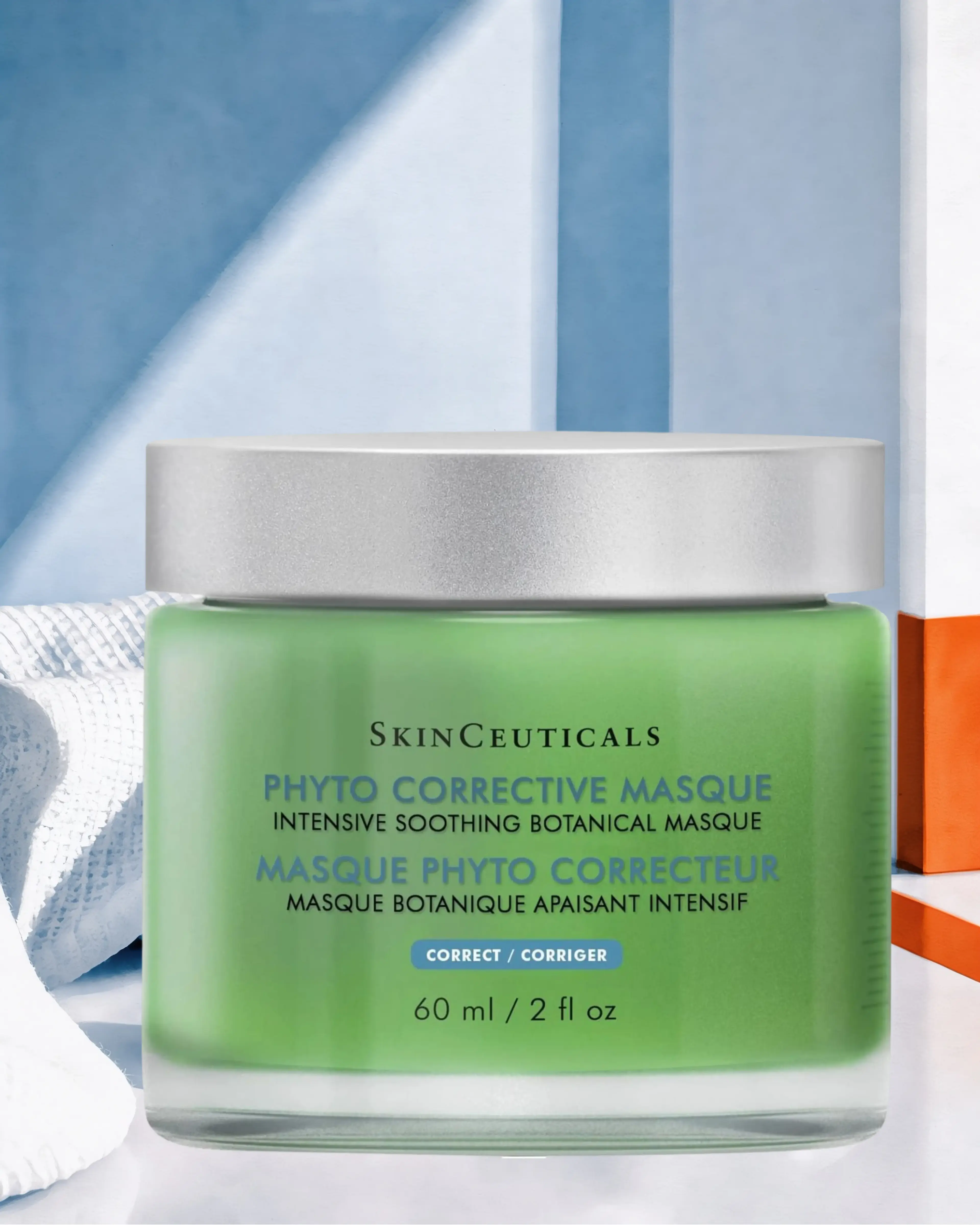 PHYTO CORRECTIVE MASQUE Masque calmant pour le visage, SKINCEUTICALS : soin cosméceutique, sélection Atelier Med au Québec.