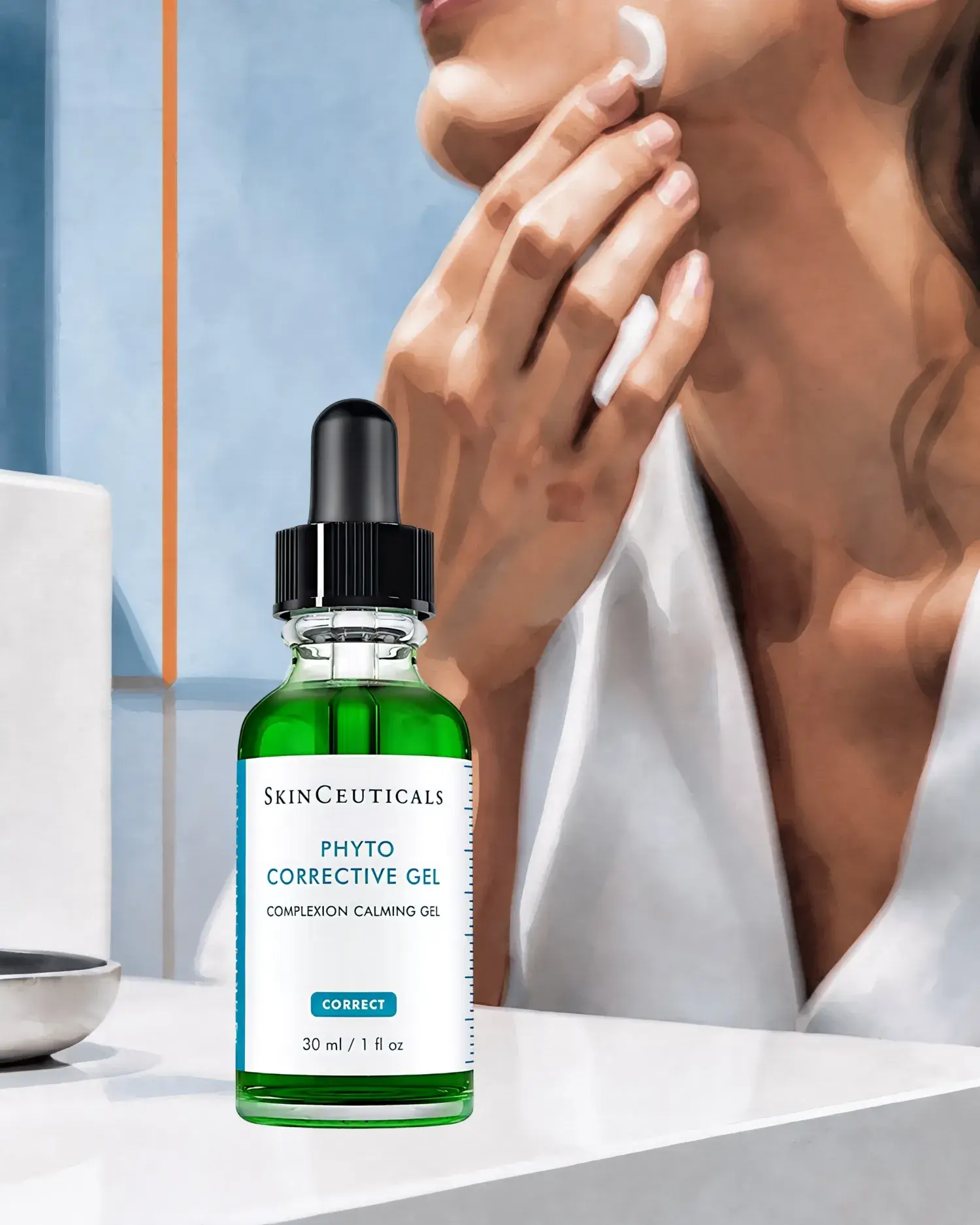 PHYTO CORRECTIVE GEL Hydratant avec acide hyaluronique, SKINCEUTICALS : soin cosméceutique, sélection Atelier Med au Québec.