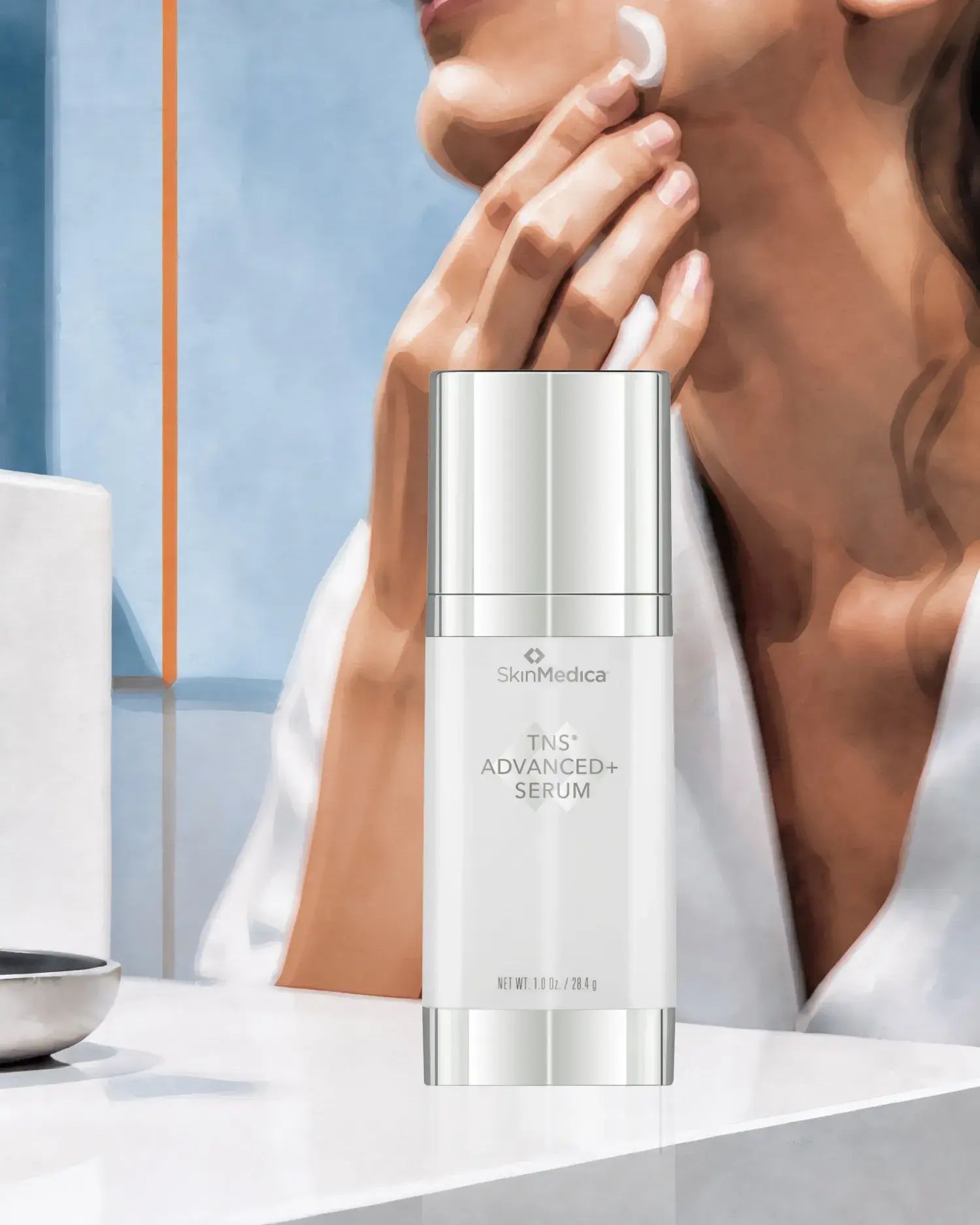 Sérum avancé+ TNSMD, SKINMEDICA : soin cosméceutique, sélection Atelier Med au Québec.