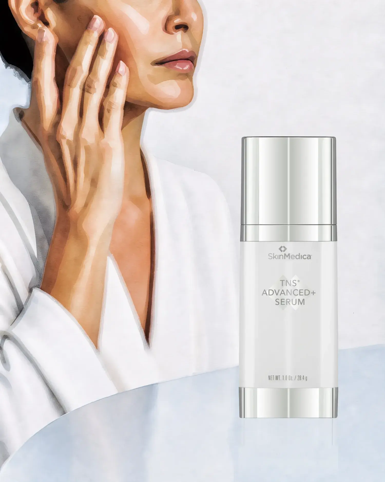 Sérum avancé+ TNSMD, SKINMEDICA : soin cosméceutique, sélection Atelier Med au Québec.