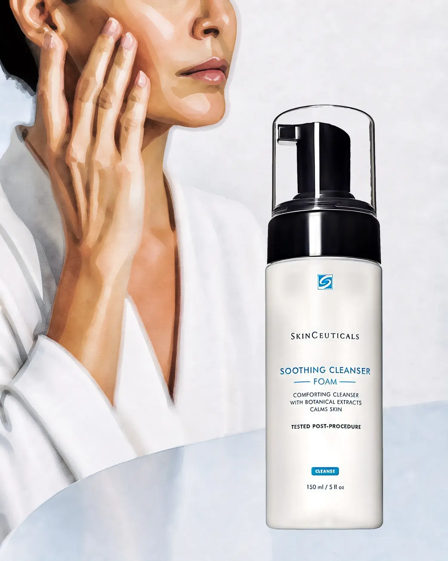 SOOTHING CLEANSER Nettoyant moussant pour la peau sensible, SKINCEUTICALS : soin cosméceutique, sélection Atelier Med au Québec.