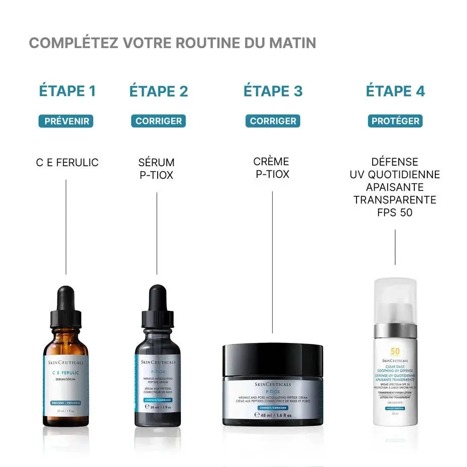 P-TIOX Crème, SKINCEUTICALS: cosmeceutical skincare, Atelier Med selection in Québec.