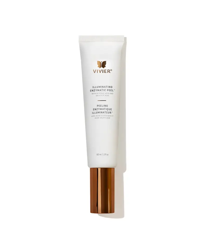 Vivier Peeling enzymatique illuminateur, Vivier: cosmeceutical skincare, Atelier Med selection in Québec.